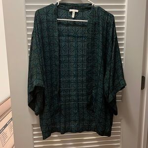 Leith silky shift blazer in geometric print size M